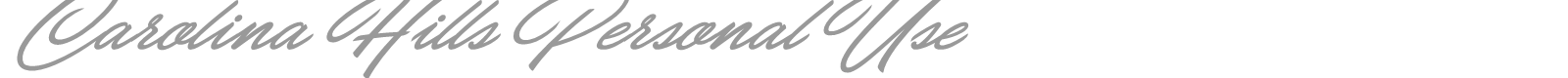 Carolina Hills font preview